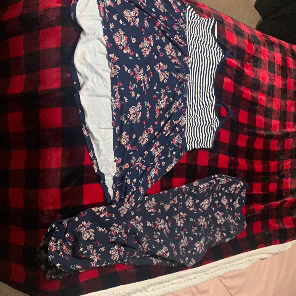 Two piece Floral Capri set